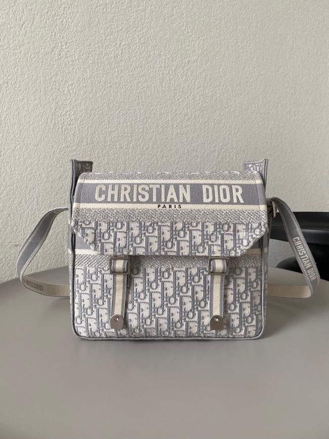 Dior 经典灰色系列邮差包27×28×11cm