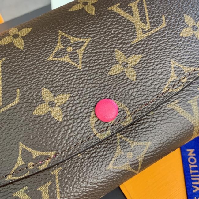 LV M60697 Emilie 红色 Monogram 帆布钱夹