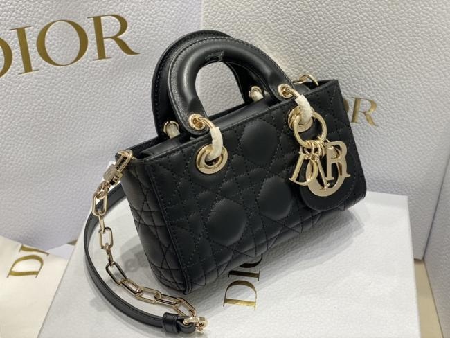 Dior Lady D-Joy 9230 黑色高雅经典款式手提斜挎包