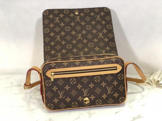 LV M51207 中古拉链款翻盖方盒子开口笑斜挎包