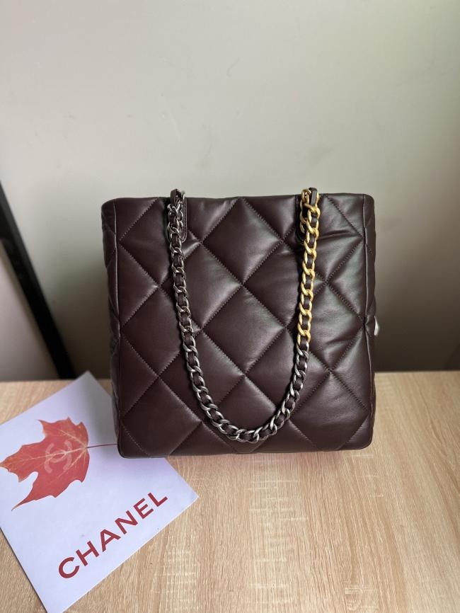 CHANEL 19 Small Sheepskin Shopping Bag AS3519 B04852