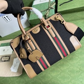 Gucci Exquisite G古驰 7156大号帆布手提包 绿盒包装