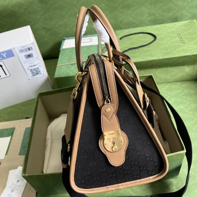 Gucci Exquisite G古驰 7156大号帆布手提包 绿盒包装