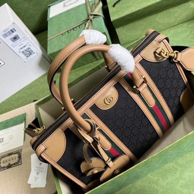 Gucci Exquisite G古驰 7156大号帆布手提包 绿盒包装