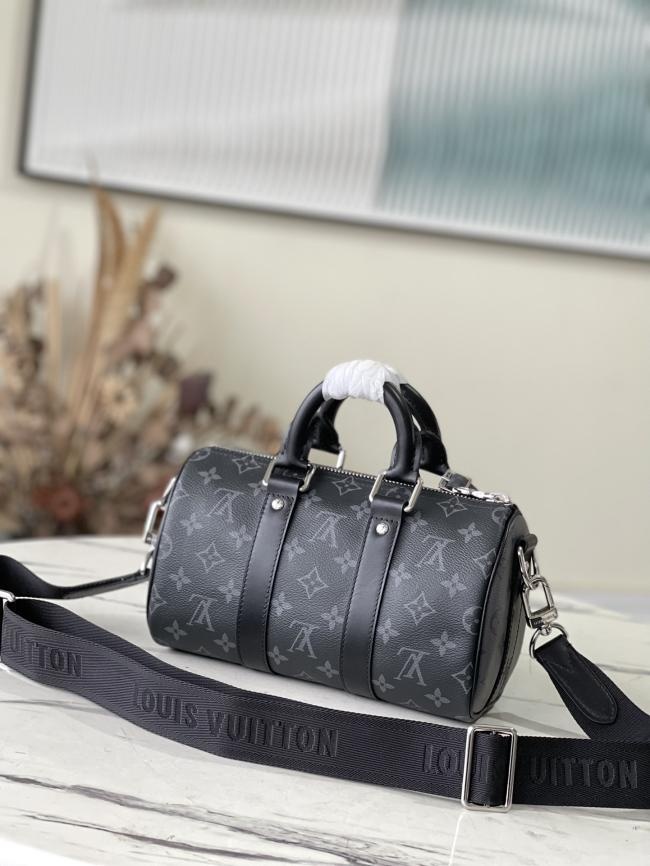 LV M46271 Keepall 25 Monogram Eclipse Rev范思哲e 手袋