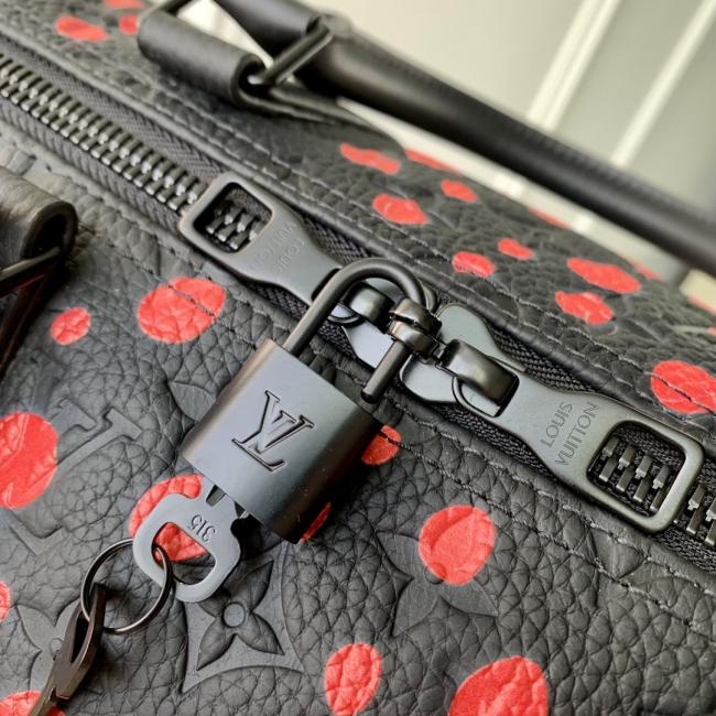 LV x 草间弥生 M21674 波点 Keepall 50 旅行袋