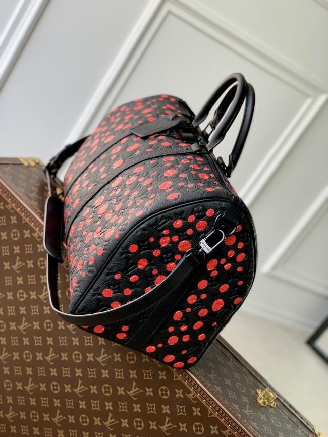 LV x 草间弥生 M21674 波点 Keepall 50 旅行袋