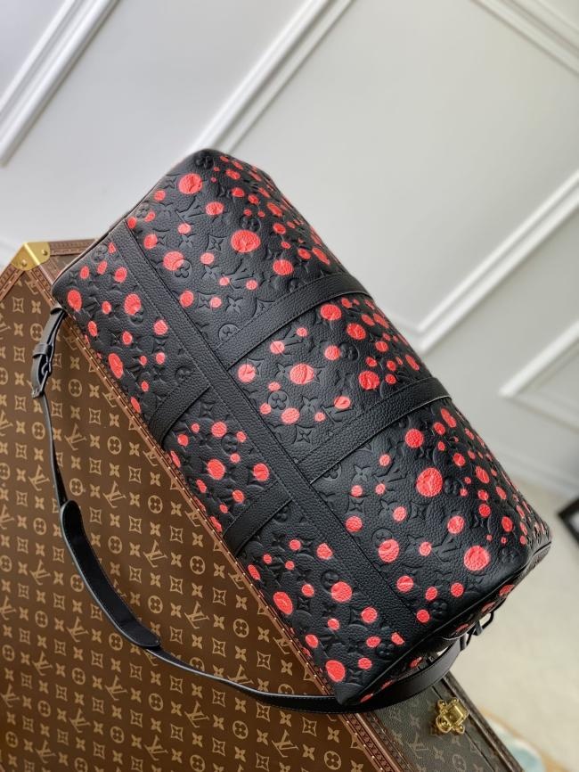 LV x 草间弥生 M21674 波点 Keepall 50 旅行袋