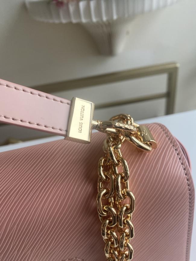 LV Twist M21606 粉色手工珐琅 Monogram花卉中号手袋