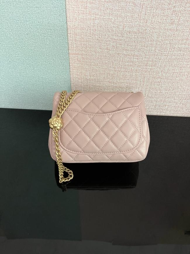 香奈儿 Chanel AS4040 23SS新款山茶花调节扣CF浅粉色高端定制品