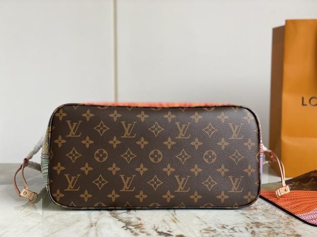 LV x YK Neverfull MM 南瓜丝印购物袋，独特设计，时尚高级