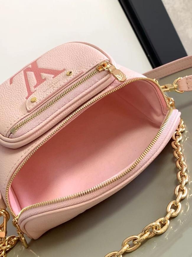 LV Mini Bumbag Monogram Empreinte Gradient 系列潮流斜挎包