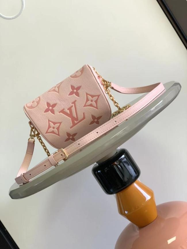 LV Mini Bumbag Monogram Empreinte Gradient 系列潮流斜挎包