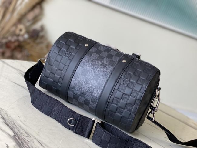 LV City Keepall N40452：Damier Infini & Graphite 拼合手袋