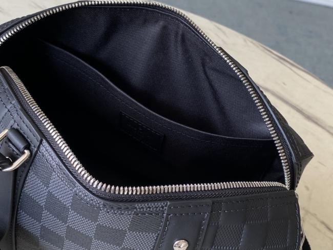 LV City Keepall N40452：Damier Infini & Graphite 拼合手袋