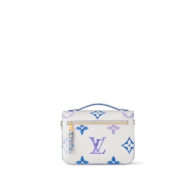 LV M23055 蓝色花花 邮差包POCHETTE MÉTIS 手袋