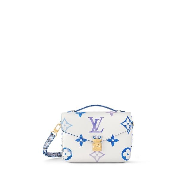 LV M23055 蓝色花花 邮差包POCHETTE MÉTIS 手袋