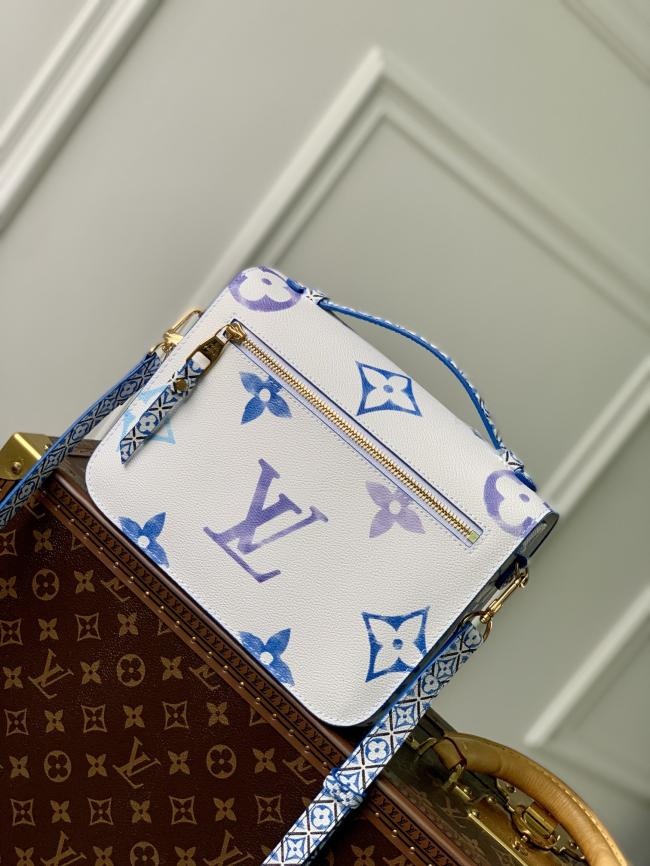 LV Pochette Metis 帆布水彩效果手袋，里斯本彩绘瓷砖灵感设计