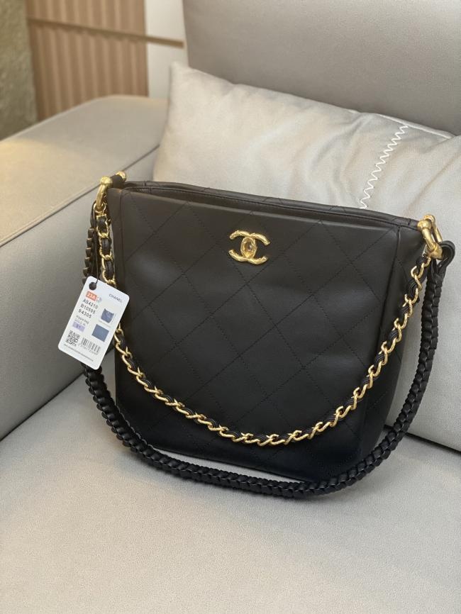 CHANEL AS4210编织链条设计23年A黑金Hob0款式