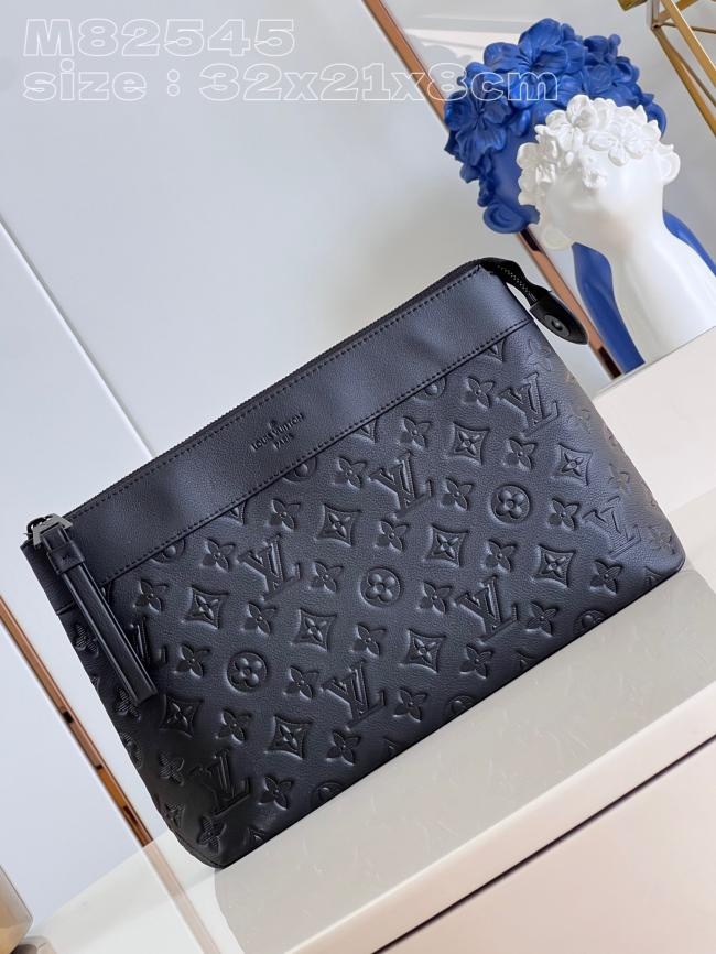 LV M82545 Monogram Shadow 手拿包实拍