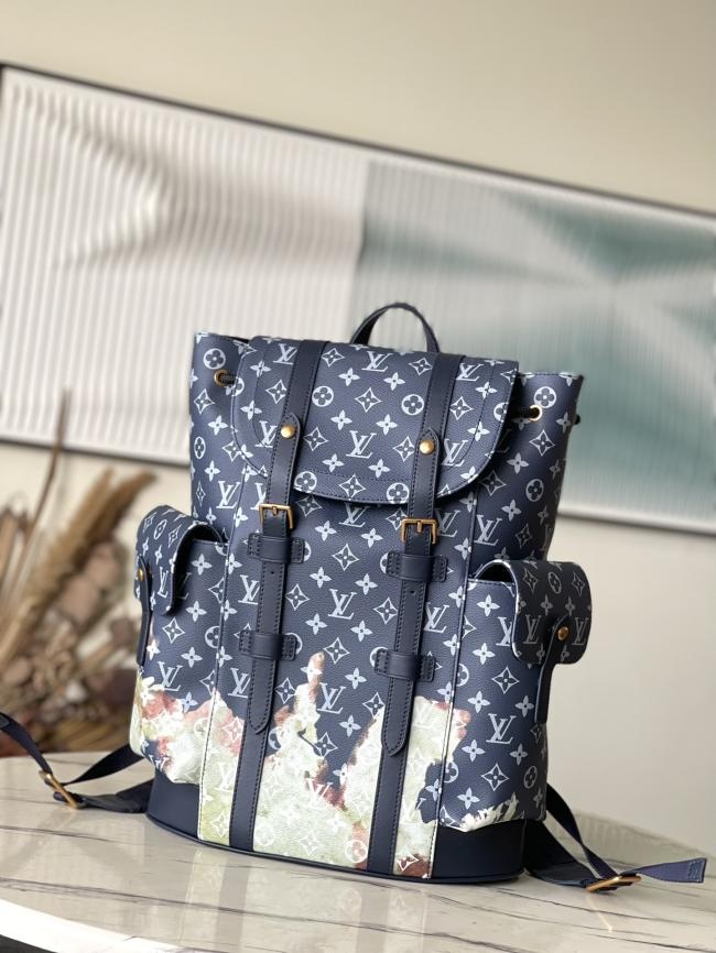 LV M46805 Monogram Macassar 双肩包 登山包