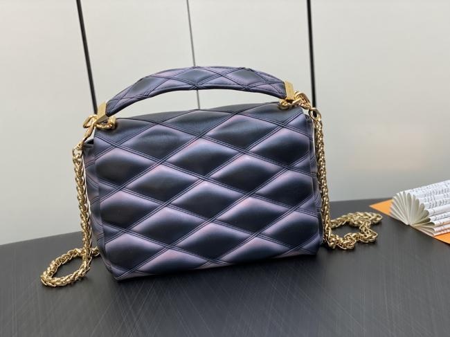 LV M22891黑渐变全皮菱格链条包系列 GO-14 Teist 中号手袋