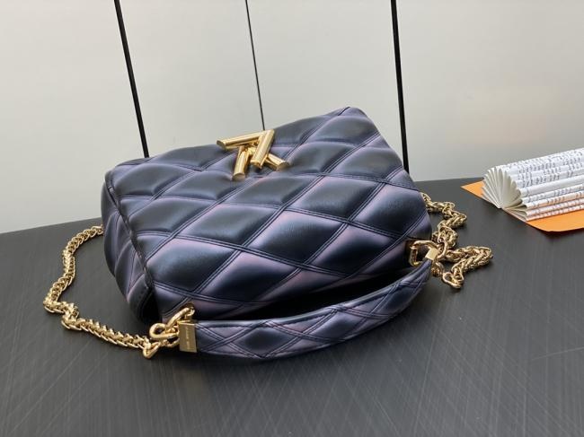 LV M22891黑渐变全皮菱格链条包系列 GO-14 Teist 中号手袋