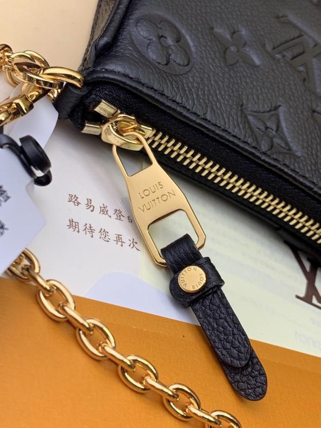 LV M81066 黑色 Monogram Empreinte 春季 Easy Pouch On Strap 手袋