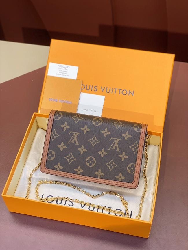 LV Dauphine M68746 Monogram Rev范思哲e 链条包