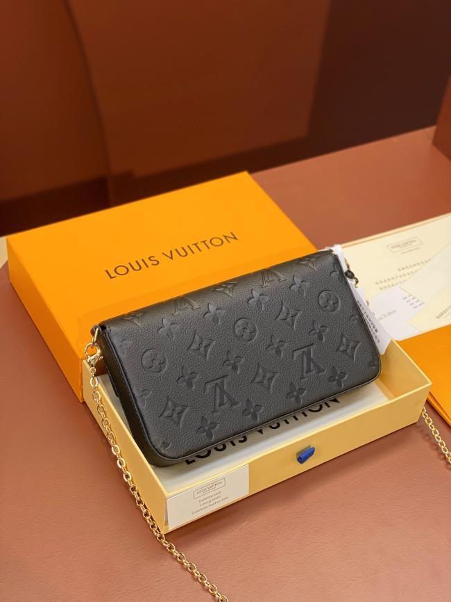 LV Monogram Empreinte M64064色Pochette Félicie链条包