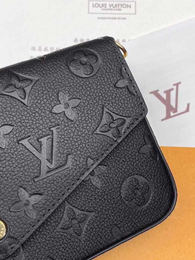 LV Monogram Empreinte M64064色Pochette Félicie链条包