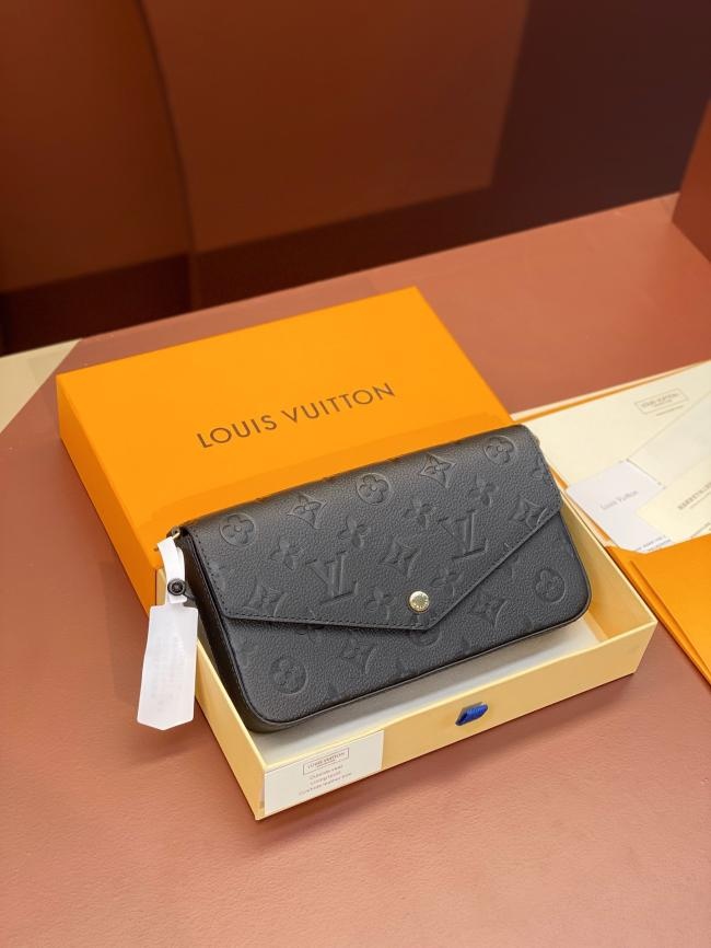 LV Monogram Empreinte M64064色Pochette Félicie链条包