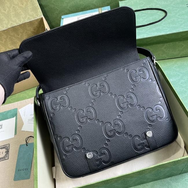 GUCCI超级双G中号邮差包2342024早春新款